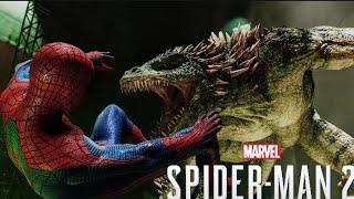 Spider-Man 2 - Spider Amazing Suit vs Lizard Boss Fight Ultimate Difficulty Very Hard  PS5