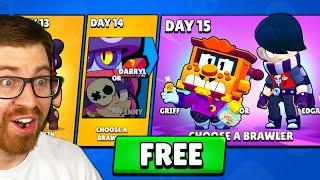 I Played 15 Days Straight for FREE Brawlers