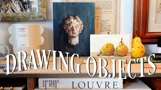 Drawing Objects  Relaxing Art Vlog