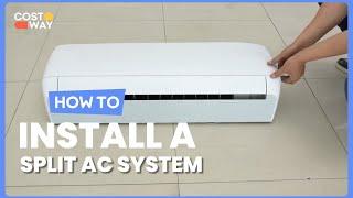 How to Install a Split AC System at Home   Stay Chill with Costway Split AC  FP10293US