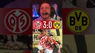 MAINZ SCHLÄGT DORTMUND   #bundesliga #mainz #dortmund #bvb #shorts #goal #reaction #fsvmainz05