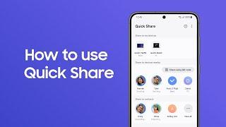 Quick Share How to share files  Samsung