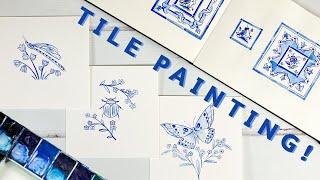 Paint a Delftware Dragonfly in Blue and White Watercolour