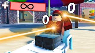 I cheated by becoming INVINCIBLE.. Roblox Arsenal