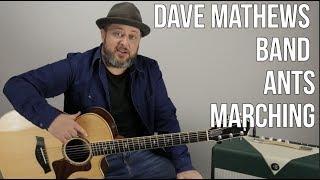 Dave Mathews Band - Ants Marching - Guitar lesson how to play on Acoustic Guitar