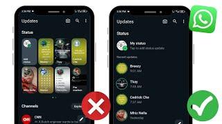 How to Change WhatsApp Status Layout 2024