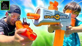 SplatRBall BB Gun Vs. Nerf Blaster Battle