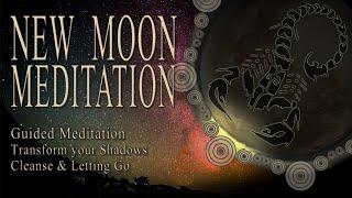 NEW MOON Meditation October 2022 guided SCORPIO  Cleanse Willpower Charisma Letting Go Solar Eclipse