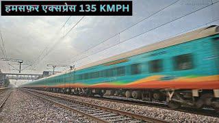 हमसफ़र एक्सप्रेस 135 KMPH  High Speed Tirupati Humsafar Express Thrases Vrindavan Full Speed