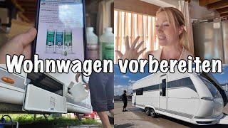 Wohnwagen Hobby Maxia 660 Wqm vorbereiten  Reinigung von innen & außen