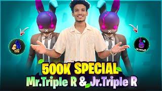 Mr.Triple R Vs Jr.Triple R 1vs1 Challenge l  500k Special কাস্টম যুদ্ধো l #freefire