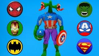 How to make Superhero Hulk mod Captain America Siren head and Spider man Ironman with clay