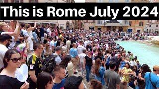 Rome Italy Rome looks like this in July 2024 Rome Walking Tour Roma Italia Trevi Fountain