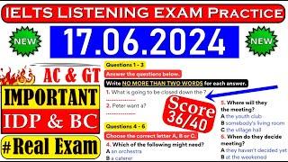 IELTS LISTENING PRACTICE TEST 2024 WITH ANSWERS  17.06.2024