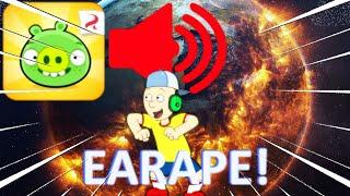 Caillou Blast Loud Music Bad Piggies Theme Over the WorldGrounded WARNING EARRAPE