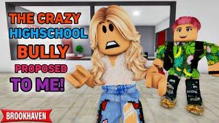 THE CRAZY HIGHSCHOOL BULLY PROPOSED TO ME Roblox Brookhaven RP  CoxoSparkle2