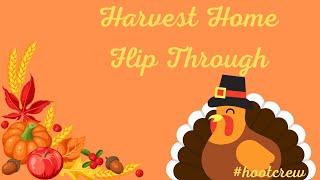 Harvest Home Adult Colouring Book Flip Through  #thanksgiving #thenightowl #hootcrew