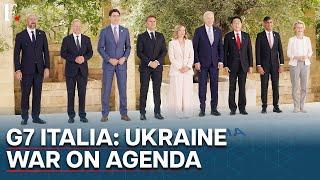 G7 Leaders Arrive for G7 Summit in Italy Focus on Aid for War-Torn Ukraine