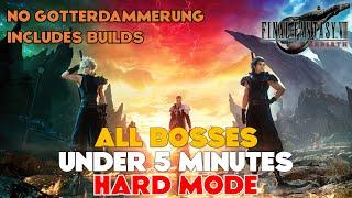 All Bosses on Hard Difficulty Under 5 Minutes Best Builds - Final Fantasy VII Rebirth