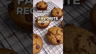 Chocolate Chip Peanut Butter Muffins  Whole Grain Muffins #easyrecipe #dairyfree