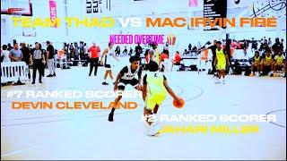 EYBL Freshman Phenoms BATTLE Team Thad vs Mac Irvin Fire 15u Jahari Miller vs Devin Cleveland 