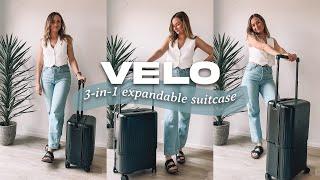 I Found The PERFECT Suitcase  Flight Attendant Approved VELO Luggage 3-in-1 Expandable Luggage