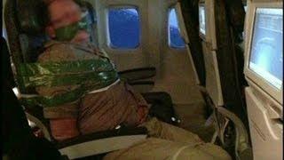 Unruly plane passenger duct-taped to seat