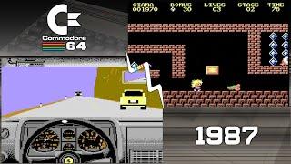 Top 50 Commodore 64 C64 games of 1987 - in under 10 minutes
