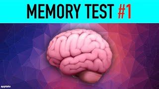 MEMORY TEST GAME #1 - Memorize 3 Pictures & Answer 5 Questions  Brain Training Games