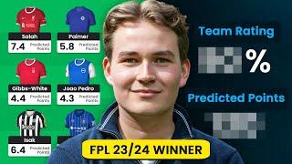 FPL Winners Team Reveal   FPL 20232024 Champions First Draft  Fantasy Premier League 202425