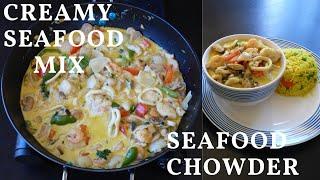 CREAMY SEAFOOD MIX - PERFECTLY MADE SEAFOOD CHOWDER - THAI CURRY SOUP