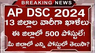 AP DSC district wise vacancies  AP Mega DSC Notification  AP DSC Latest Breaking News