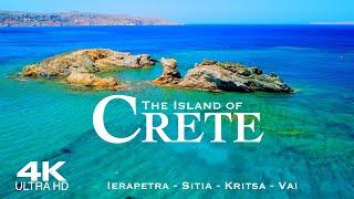 4K CRETE 2024  4 HOUR Drone Aerial of Ierapetra Sitia Vai & Kritsa  Greece Kreta Creta