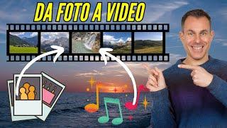 Come creare VIDEO con FOTO e MUSICA slideshow gratis e facilissimo