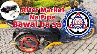 MT8 Pipe  After market Pipe  LTO Registration  Emission Testing  Yamaha Mio i125