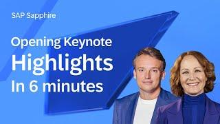 Opening Keynote Highlights  SAP Sapphire 2024  Bring Out the Best in Your Business