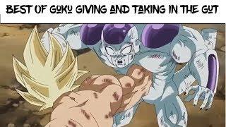 Best of goku giving and taking gut punches