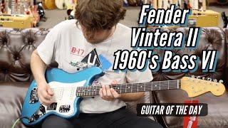 Fender Vintera II 1960s Bass VI Lake Placid Blue  Guitar of the Day