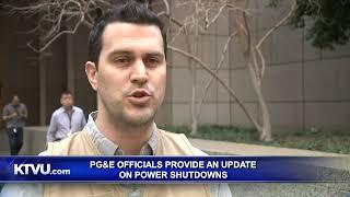 PG&E officials provide an update on power shutdowns