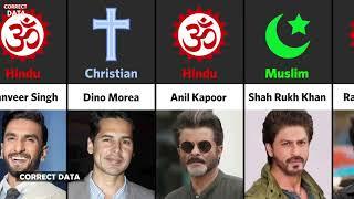 Religion Of Bollywood Actors  Correct data