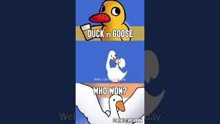 Duck vs Goose WHO WON? Part 2 #rapbattle #ducksong #goosegame #animation