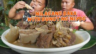 NILAGANG BUTO BUTO NG BAKA WITH BUNOT NG NIYOG