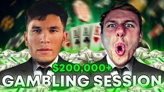 CRAZY $200000+ GAMBLING SESSION WITH TRAINWRECKS