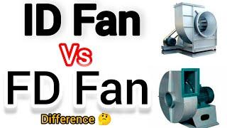 ID Fan vs FD Fan  difference ID fan FD fan  ID Fan FD Fan in Boiler  ID Fan in Power Plant