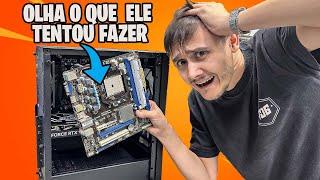 Olha o UPGRADE que ele Tentou Fazer no PC GAMER