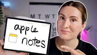 Apple Notes the ONLY notes app you NEED  tips for students and everyone else too