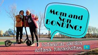 Astana Botanical Garden at Springtime  Mom and Son Bonding   Alguno Diaries