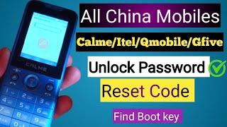 Unlock password All China Mobiles Calme Itel Q Mobile G Five  Reset Password & PIN Code