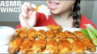 *No Talking* ASMR  SPICY Buffalo WINGS & RANCH 먹방 Eating Sounds