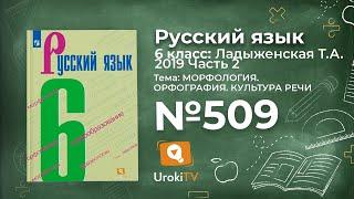 Упражнение №509 — Гдз по русскому языку 6 класс Ладыженская 2019 часть 2